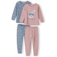 MINOTI Sac de couchage bleu clair / rose clair