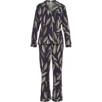 LASCANA Pyjama bleu marine / vert pastel / vert foncé / rose clair