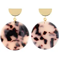 Fräulein Wunder Boucles d'oreilles 'Amal' nude / or / noir