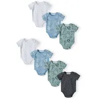 MINOTI Barboteuse / body opal / menthe / noir / blanc