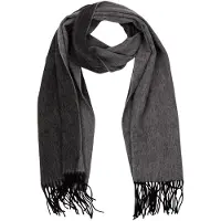 CASH-MERE.CH Écharpe anthracite / gris foncé