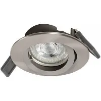 Ledvance 4058075573017 RECESS DOWNLIGHT TWISTLOCK GU10 LED-Einbaustrahler silber 4,3 W