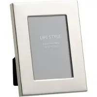 J-Line Cadre photo bord large 10x15 metal argent small