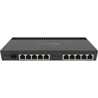 Mikrotik Routeur RB4011iGS+RM : 11 ports Ethernet ; architecture : ARM 32 bits ; curs du processeur : 4