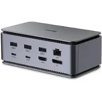 Lindy Dst-pro Usb4/usb-c Docking Station Argenté
