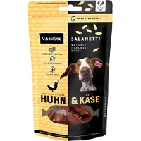 Chewies 4x200g Chewies Salametti poulet et fromage friandise pour chien