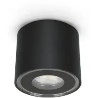 Lombardo Clic Top Lampe de Plafond Extérieure Integrated LED | 2700 K | Black IP65 Ampoule Incluse