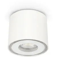 Lombardo Clic Top Lampe de Plafond Extérieure Integrated LED | 4000 K | White IP65 Ampoule Incluse