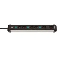 Brennenstuhl Steckdosenleiste Premium-ALU-Line 6fach 3m 3x2