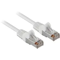Goobay Câble patch CAT 5e, F/UTP, blanc, 30 m - Conducteur en aluminium recouvert de cuivre (CCA)