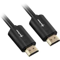 Sharkoon - Câble HDMI avec Ethernet - HDMI mâle pour HDMI mâle - 2 m - blindé - noir - support 4K