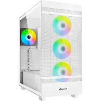 Sharkoon 4044951038251 Gehäuse Rebel C50 RGB ATX 1xGlas weiß