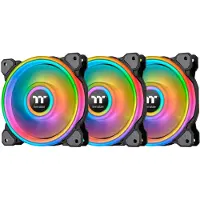 Thermaltake Riing Quad 12 RGB (120 mm, 3x), Ventilateur PC, Noir