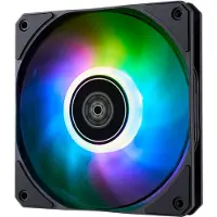 Silverstone SST-AS120B-ARGB, ventilateur RGB (120 mm, 1x), Ventilateur PC, Blanc