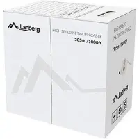 Lanberg LCU5-12CU-0305-BK Verlegekabel Cat. 5E UTP 305m Kupfer schwarz