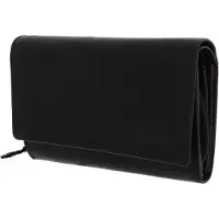 Mustang Cuir porte-monnaie Udine Wallet with Flap Black noir