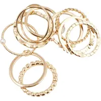 About You Bague 'Marlena' or / blanc perle
