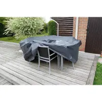 Nature Housse de mobilier de jardin pour table ronde 118x70 cm