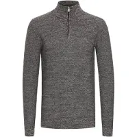INDICODE JEANS Pull-over 'Jador' gris foncé / blanc