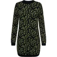 ONLY Robes en maille 'ONLJENNI' olive / noir