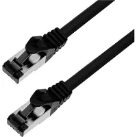 Bkl Electronic 144005 Câble réseau RJ45, câble patch CAT 8.1 S/FTP 5 m noir H (S/FTP, CAT8.1, 5 m)