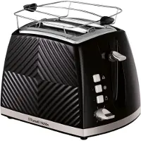 Russell Hobbs Grille-pain noir rainure 2S Toast 26390-56