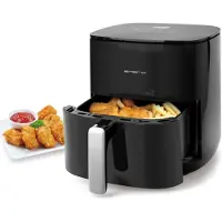 Emerio AF-131797.1 Friteuse à air chaud 5 l 2000 W sans BPA, fonction minuterie Noir, Friteuse, Noir