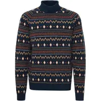 Blend Pull-over beige / bleu marine