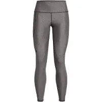 Under Armour Leggings Femme HeatGear Armour Taille Haute Anti-Dérapante Poches, (020) Charbon Clair / Noir, XS