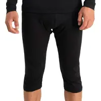 Poederbaas Legging Poederbaas Homme Lightweight Baselayer 3/4 Pant Black-S