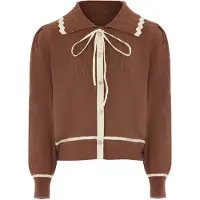 NAEMI Cardigan beige / marron