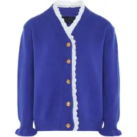 NAEMI Cardigan bleu / blanc