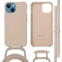 IMoshion Coque arrière Color avec cordon amovible et MagSafe Apple iPhone 13 - Nude