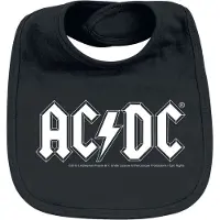 AC/DC Bavoir de - Metal-Kids - Logo - pour Enfants - noir - Taille Standard