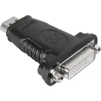 Divers 68098 changeur de genre de câble HDMI DVI-D Noir