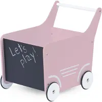 Childwood Chariot de marche en bois - rose