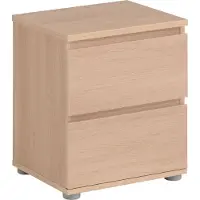 Parisot Table de chevet Nux 2 tiroirs - chêne