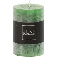 J-Line Bougie cylindrique vert clair s18h