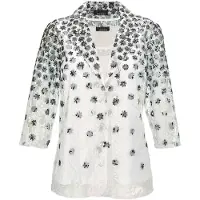 Goldner Chemisier gris / noir / blanc