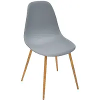 Atmosphera Créateur d'intérieur® Chaise Salle Manger Taho Grise Confort Moderne, Design épuré -