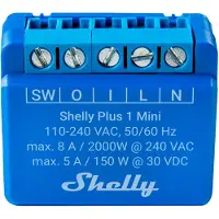 Shelly Mini 1 Gen3 Wi-fi Bt Smart Switch Bleu