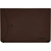 Fossil porte-cartes Joshua Vegan Cactus Card Case Espresso marron foncé