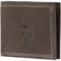 U.S. POLO ASSN. porte-monnaie Rock Springs Horizontal Wallet Beige brun