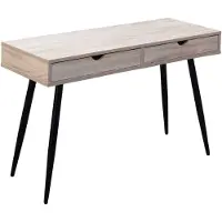 Molecule Bureau Callo 120 cm avec 2 tiroirs - chêne