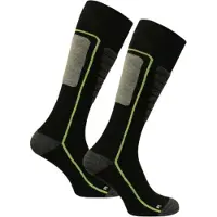 Norfolk Courchevel, chaussettes de ski, noir