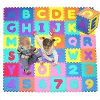 Gofun Playmat XL 180 x 180 cm Mousse Pliable Baby Tiles Multicolore Puzzle 86 pièces