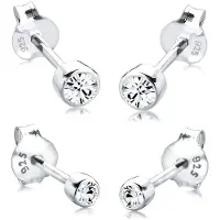 Elli Boucles d'oreilles 'Kristall' argent