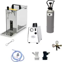 Ich-zapfe Kit complet - Système de tirage, pompe à bière, mallette à bière, refroidisseur à circulation PYGMY 25 à 1 circuit, refroidisseur à sec, 35 litres/h, tête de tirage : adaptateur NC