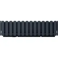Prosperplast Boardee Collection 58x18x16.2 Cm Za3266 Flowerpot Argenté