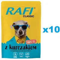 Rafi Classic nourriture humide au poulet pour chiens 10x400g